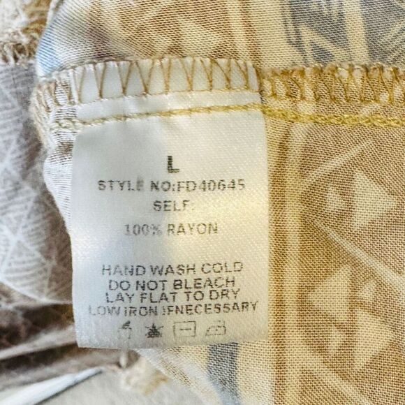 Calista Puff Sleeve Bohemian Dress with Pockets Women's Large - Picture 6 of 10